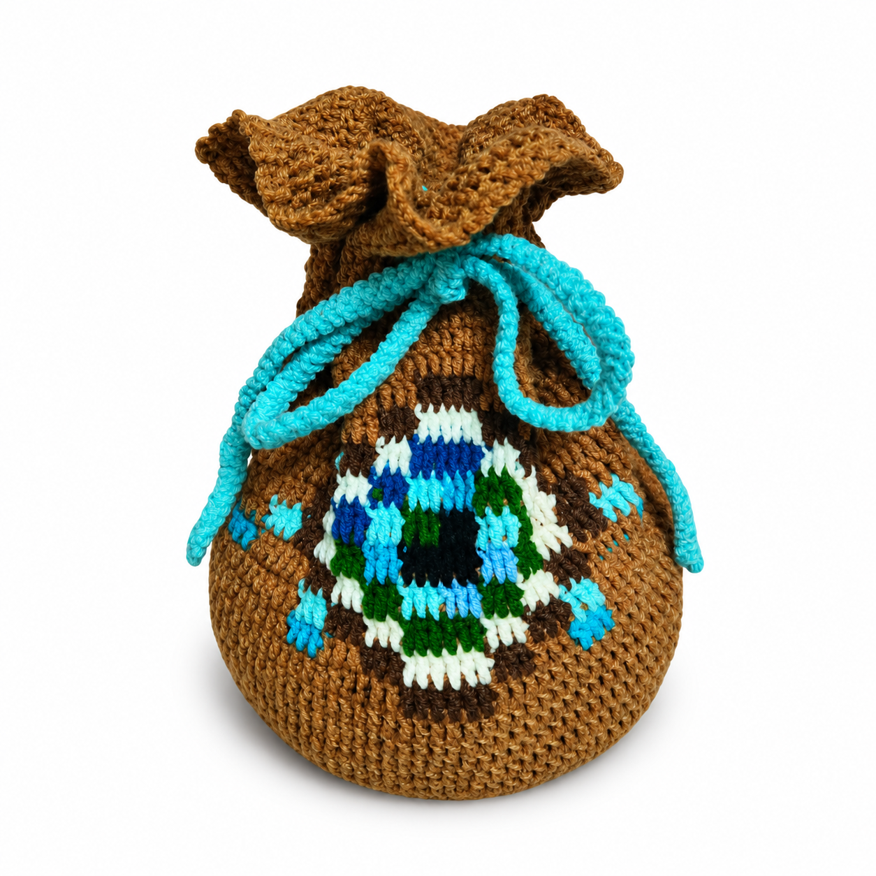 Handmade Crochet Treasure Bag - Moon Lord Edition