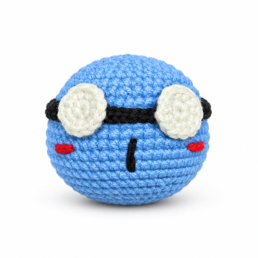 Blue Specs Slime Plush Toy