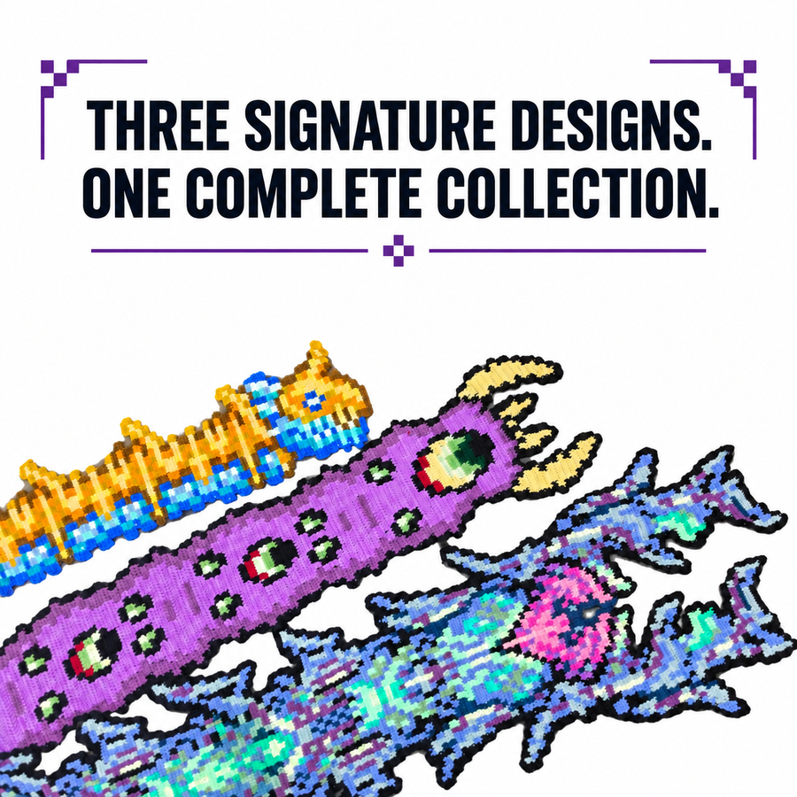 The Woven Titans – Three-Scarf Collector’s Bundle