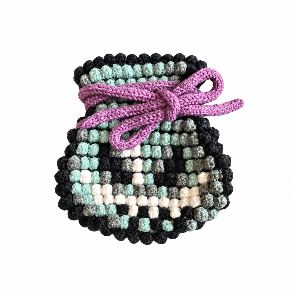 Handmade Crochet Skeletron Treasure Bag – Mini Edition